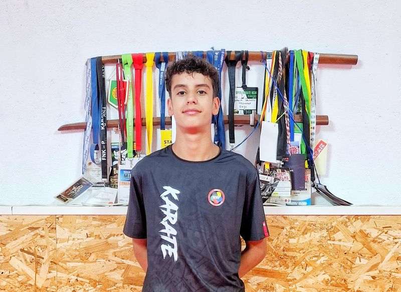 Karateca albicastrense representa Portugal no México